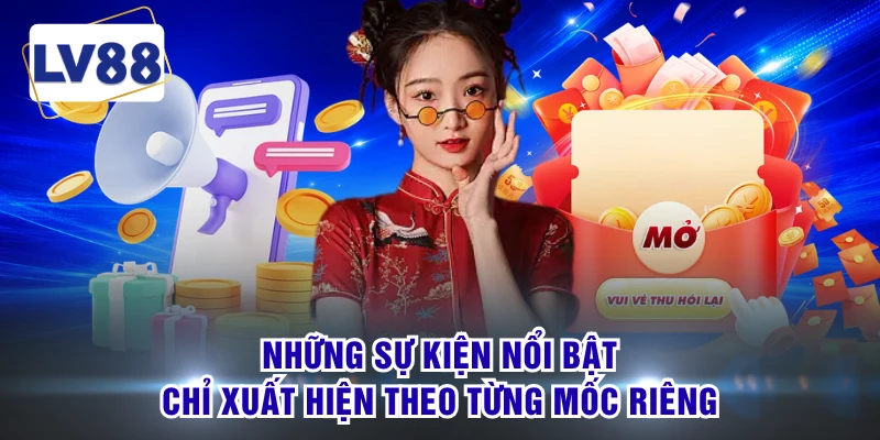 Những sự kiện nổi bật chỉ xuất hiện theo từng mốc riêng